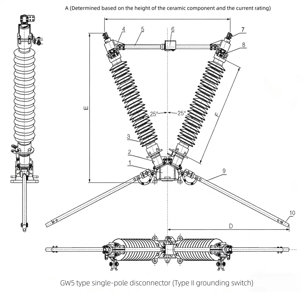 40.5KV Outdoor Disconnecting Switch